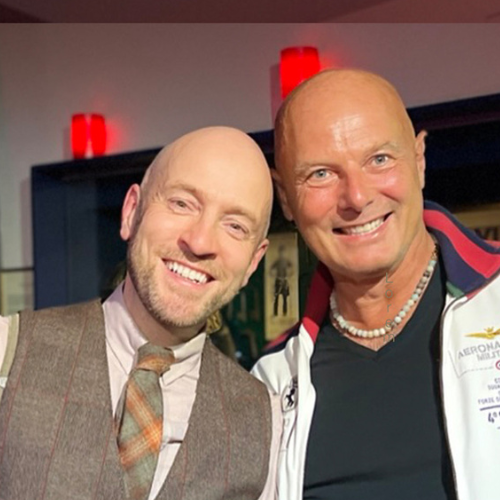 Roberto Forzoni with Derren Brown