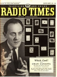 Radio Times cover featuring Chan Canasta under the headline Which Card!